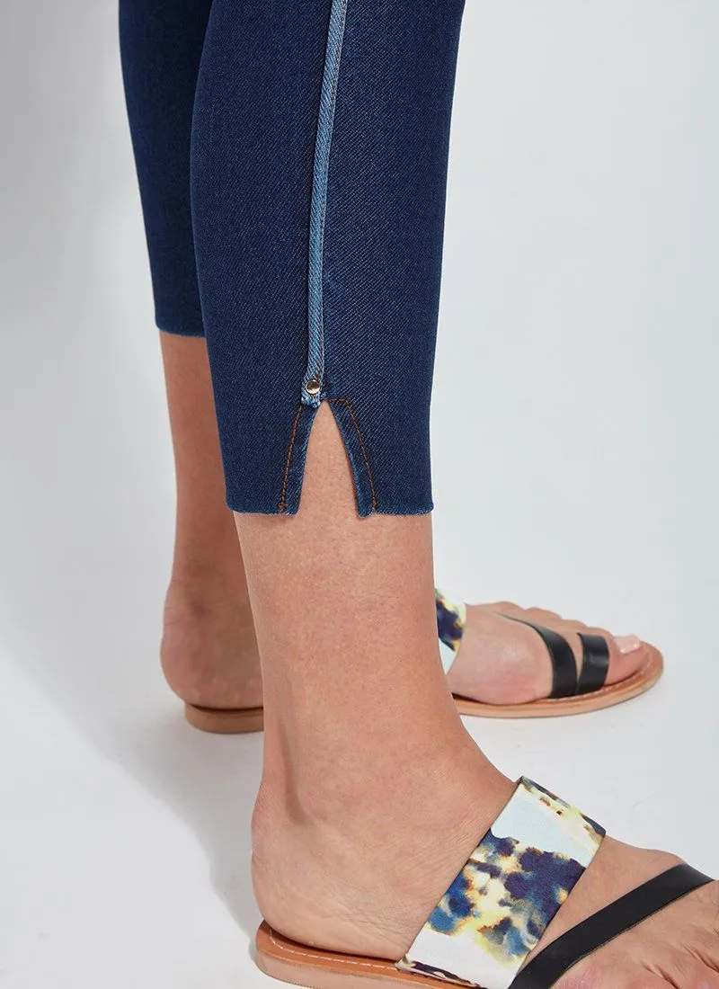 Cropped Side Slit Denim (Repreve® knit, 24.5" Inseam)