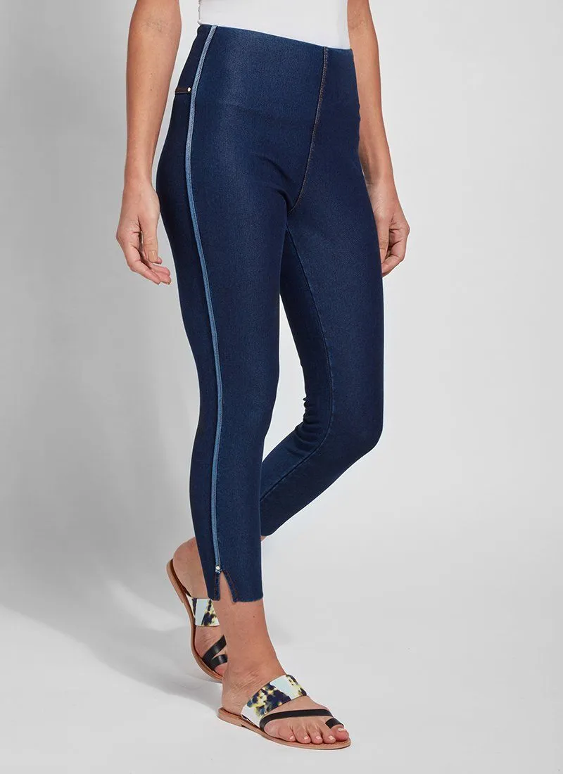 Cropped Side Slit Denim (Repreve® knit, 24.5" Inseam)