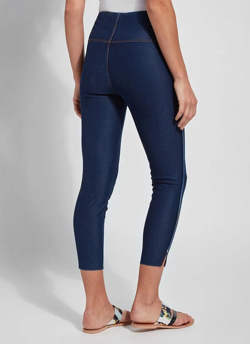 Cropped Side Slit Denim (Repreve® knit, 24.5" Inseam)