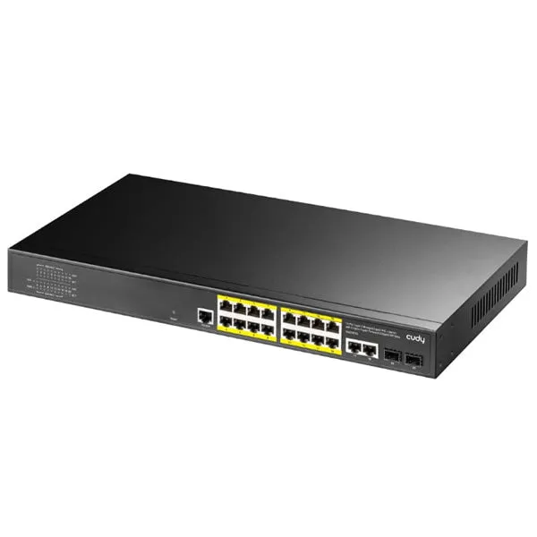 Cudy 16 Port Layer 2 Managed Gigabit PoE Switch