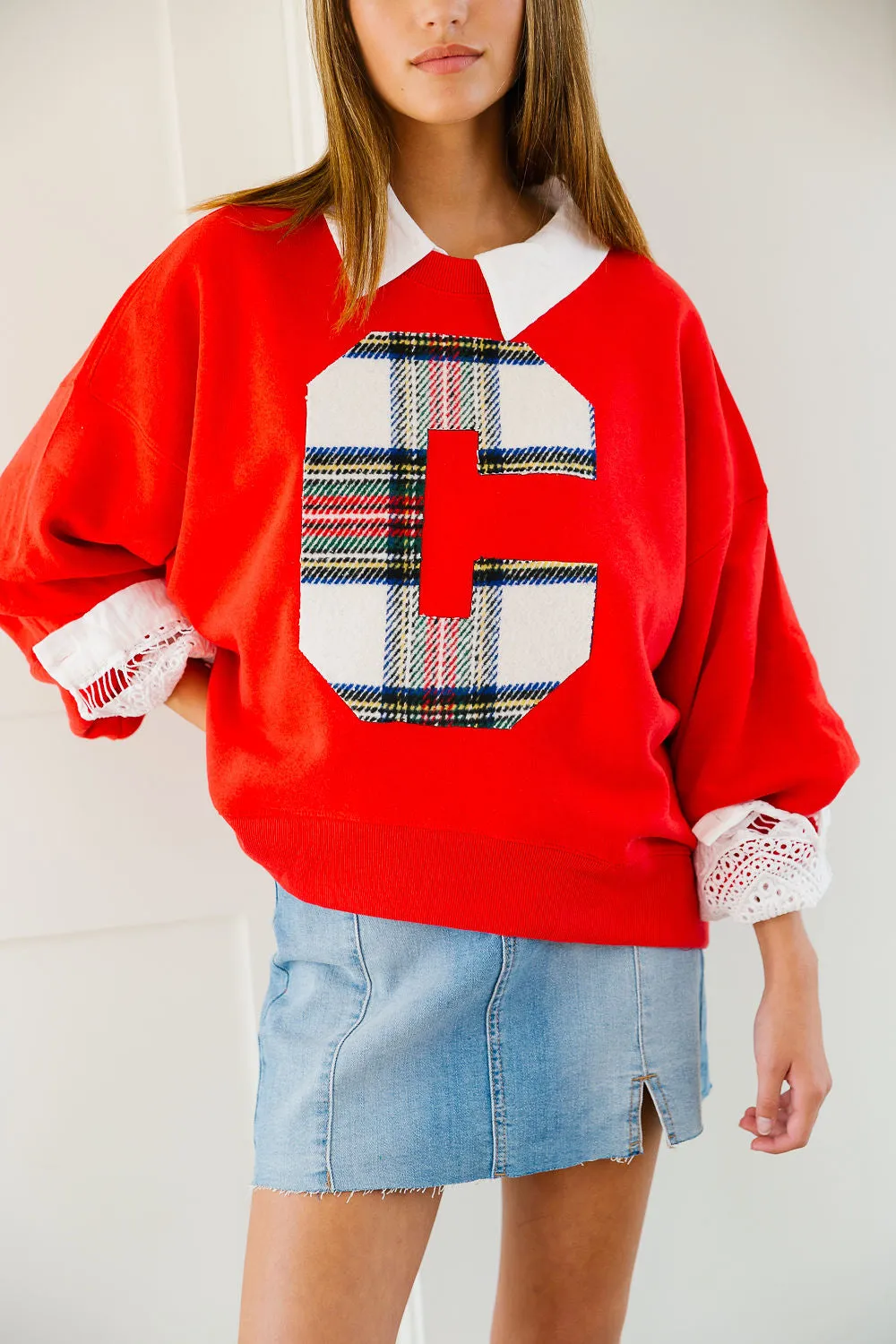 CUSTOM CHRISTMAS LETTER PULLOVER