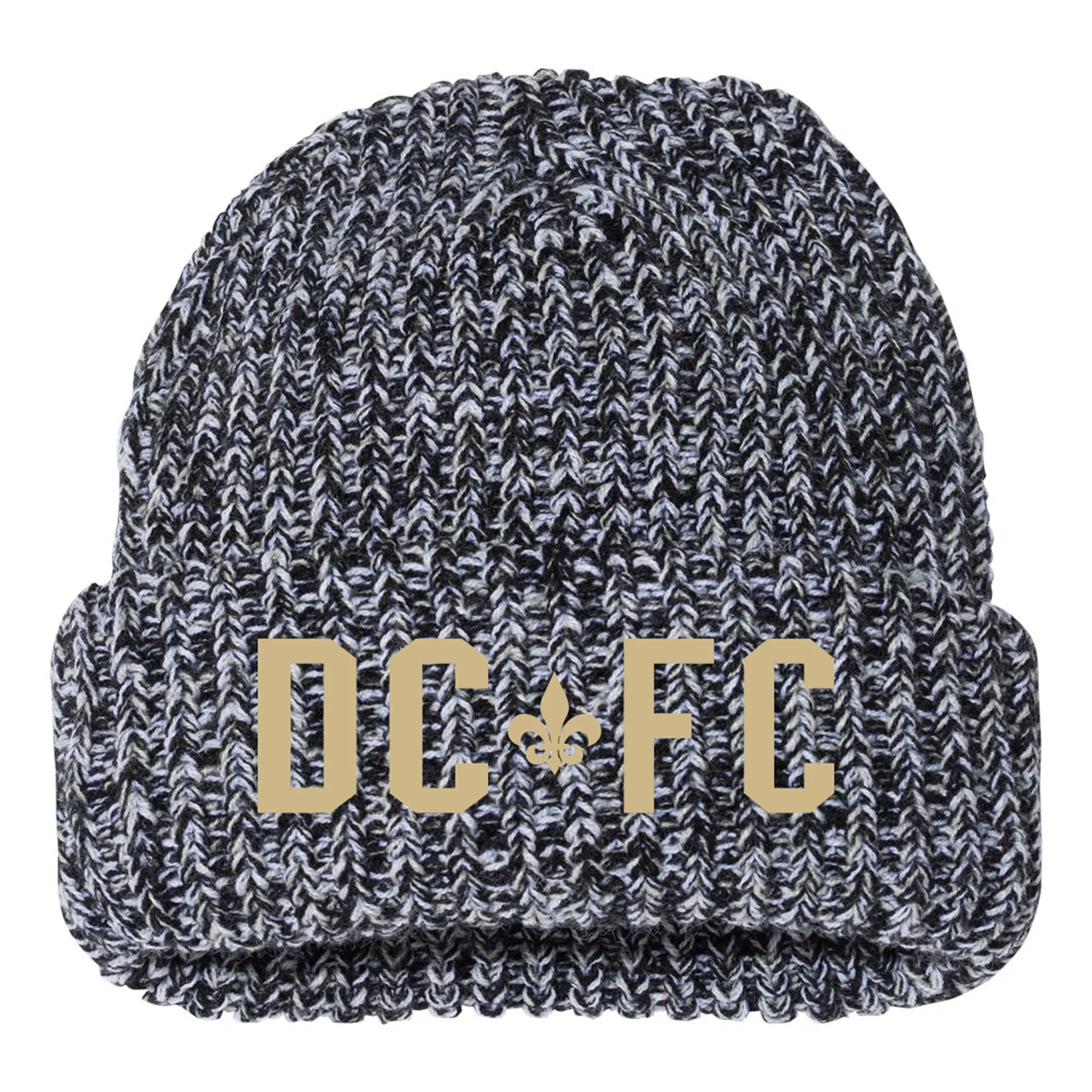 DCFC Knit Hat- Chunky DCFC- Black/Natural