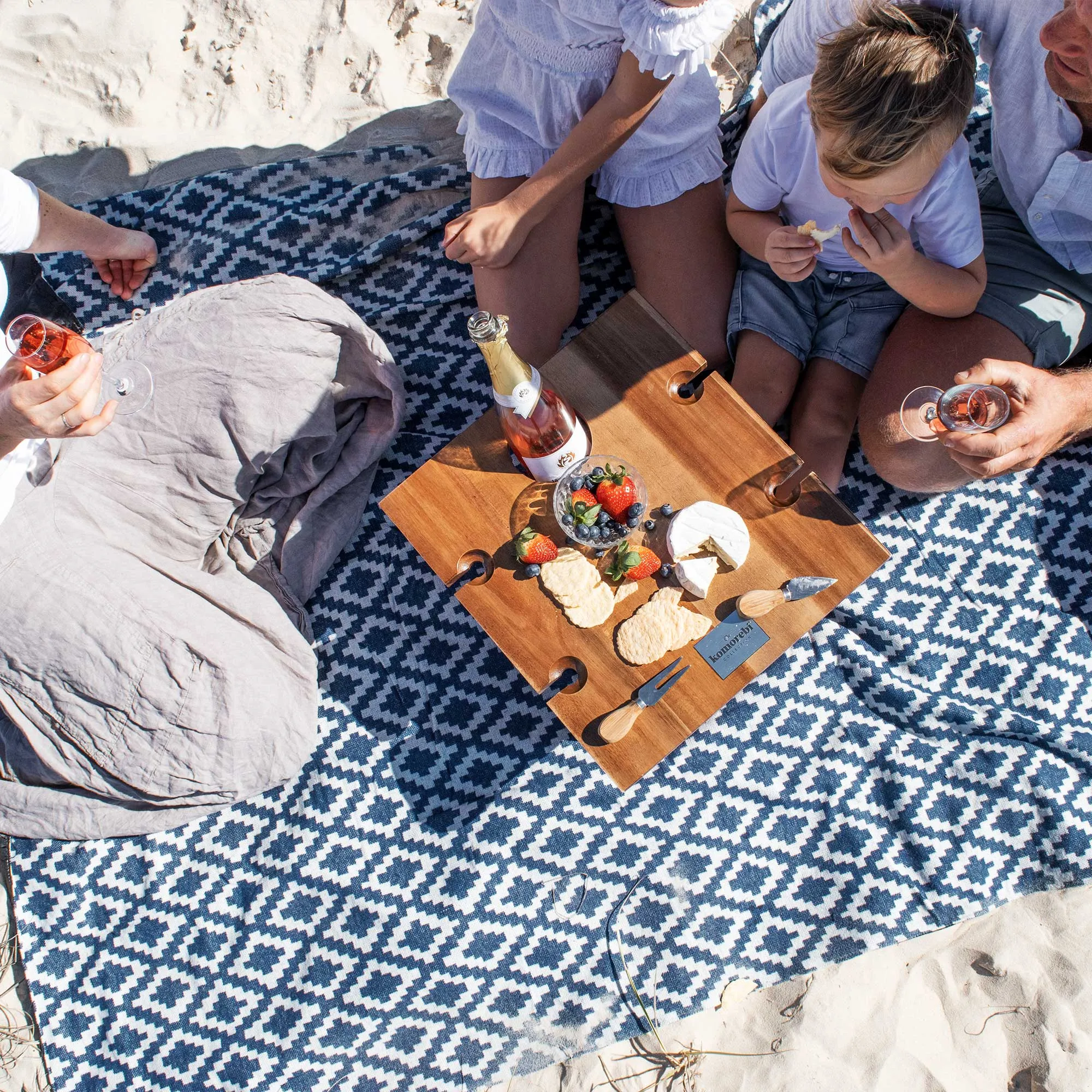 Diamond Jacquard Picnic Blanket