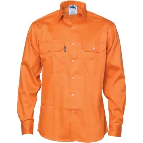 Dnc Workwear Patron Saint Flame Retardant Long Sleeve Drill Shirt - 3402