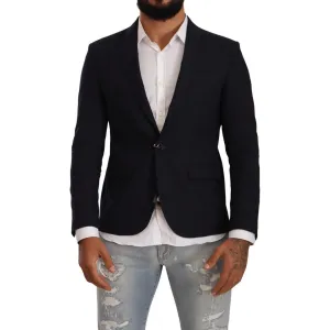 Domenico Tagliente Elegant Single Breasted Black Jacket