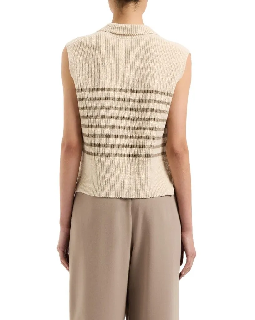 Enes Stripe Knit Vest