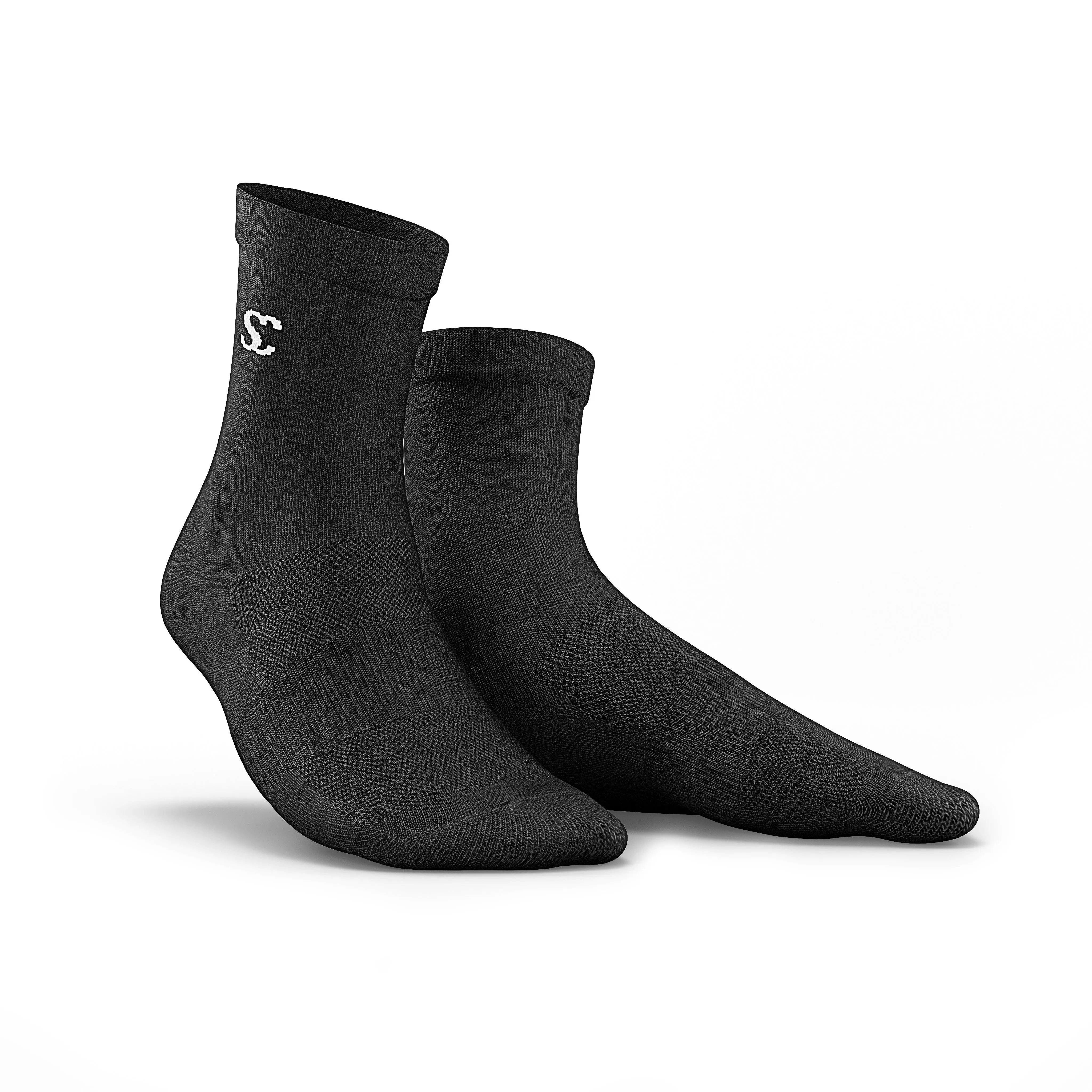 Everyday Essentials Black Crew Socks - Unisex