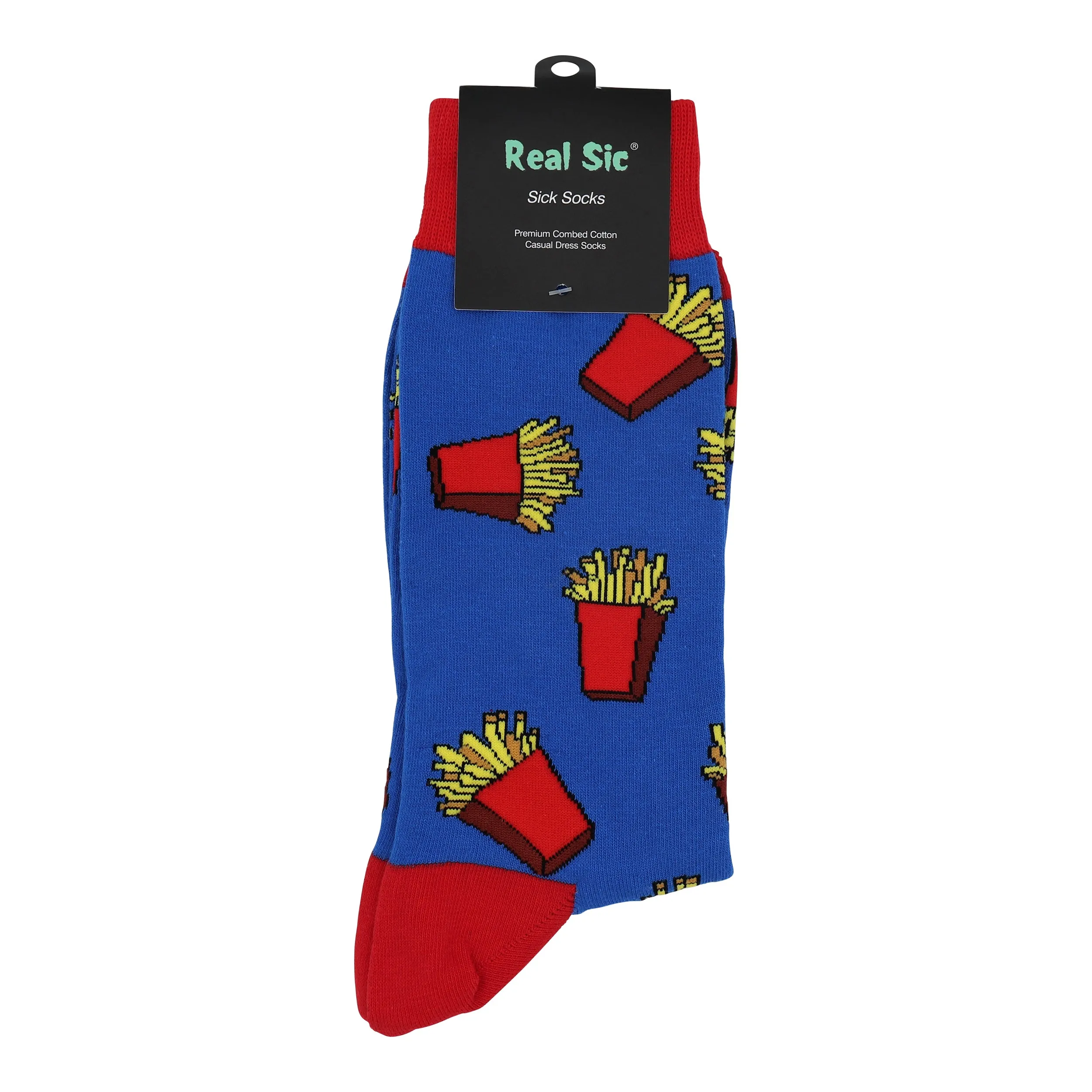 Favorite Food Fruits Socks - French Fries for Men and Women