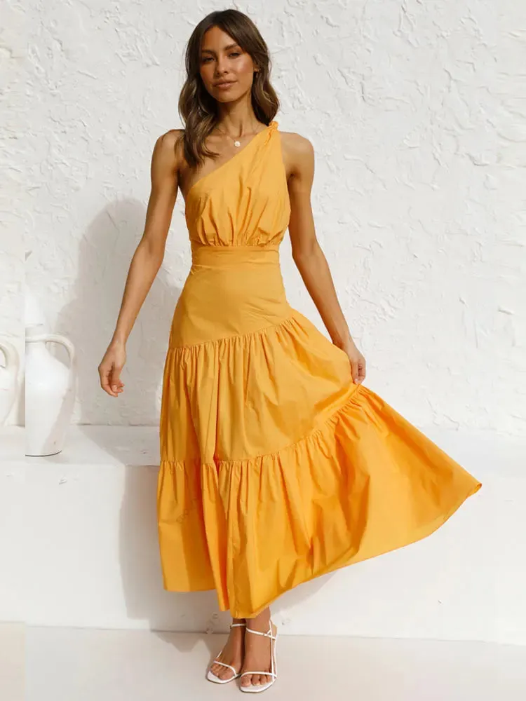 Feathers Strapless Sleeveless Split Hem Evening Maxi Dress