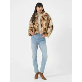 French Connection Haryka Faux Fur Zip-Up Jacket 75TNI