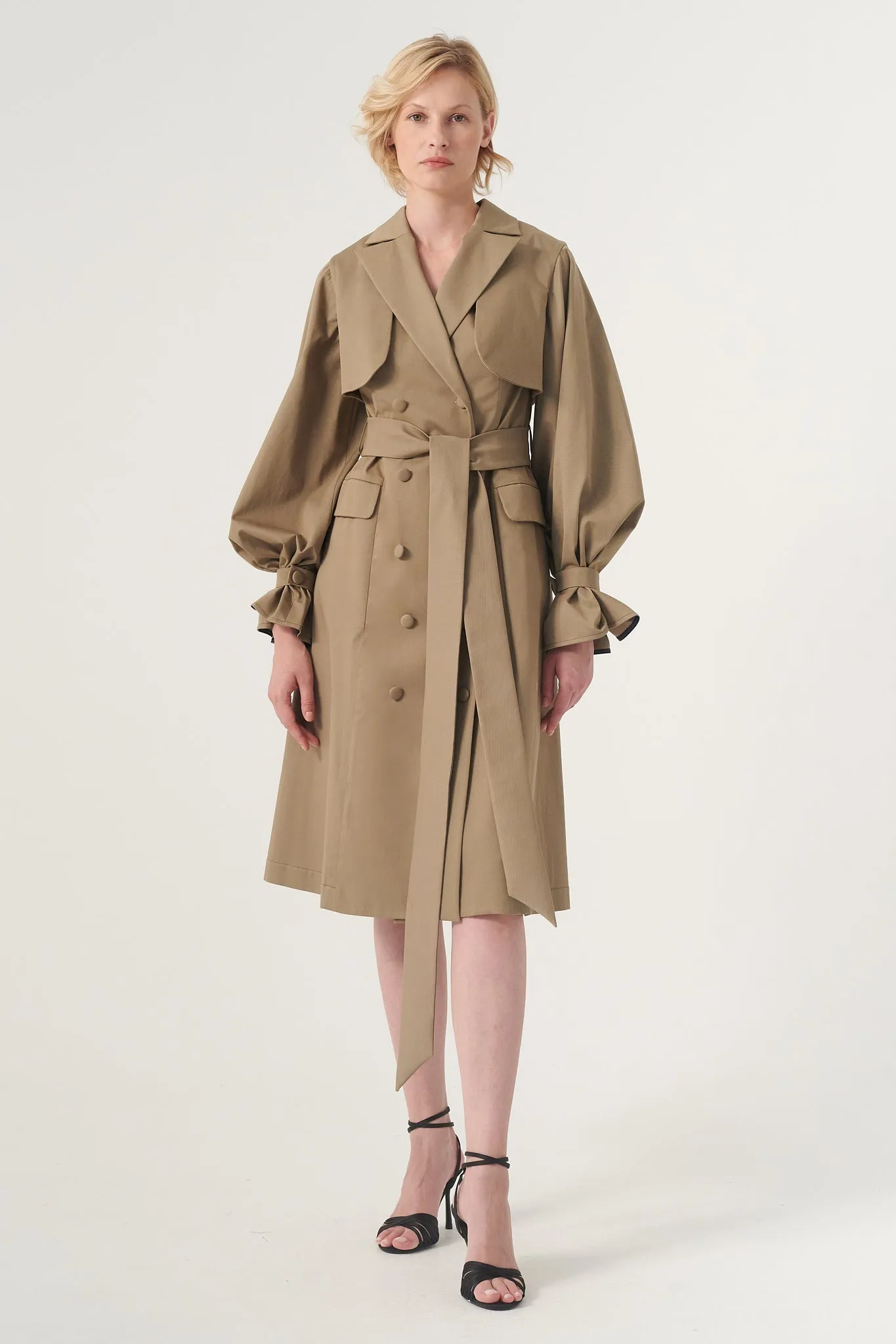 Front button Trench coat