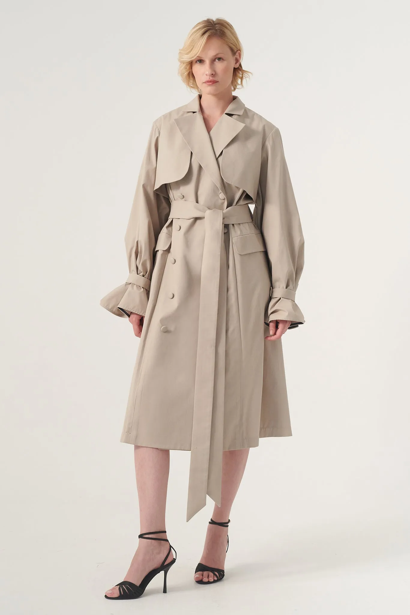 Front button Trench coat