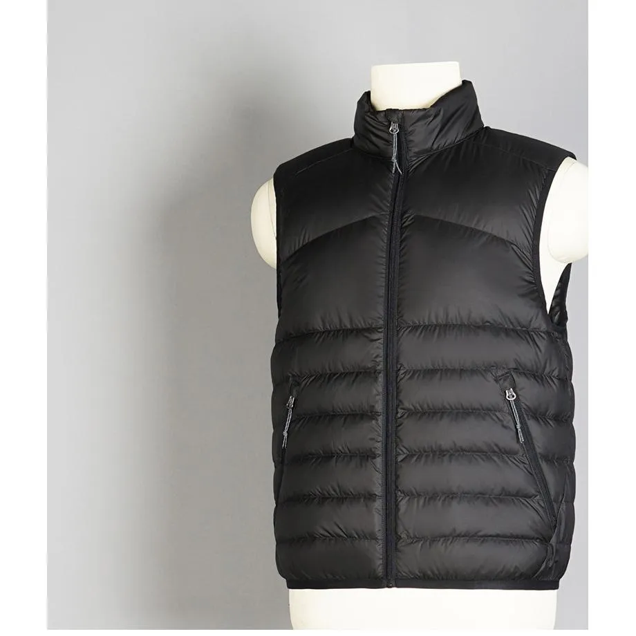 Full Zip Cropped Lightweight Stand-Up Collar Down Jacket Vest