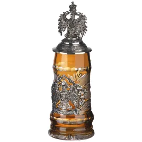 German Beer Stein - Lord of Crystal - Amber .5L