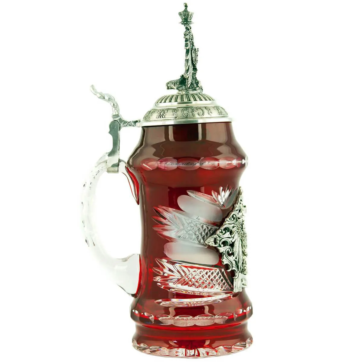 German Beer Stein - Lord of Crystal - Red .5L