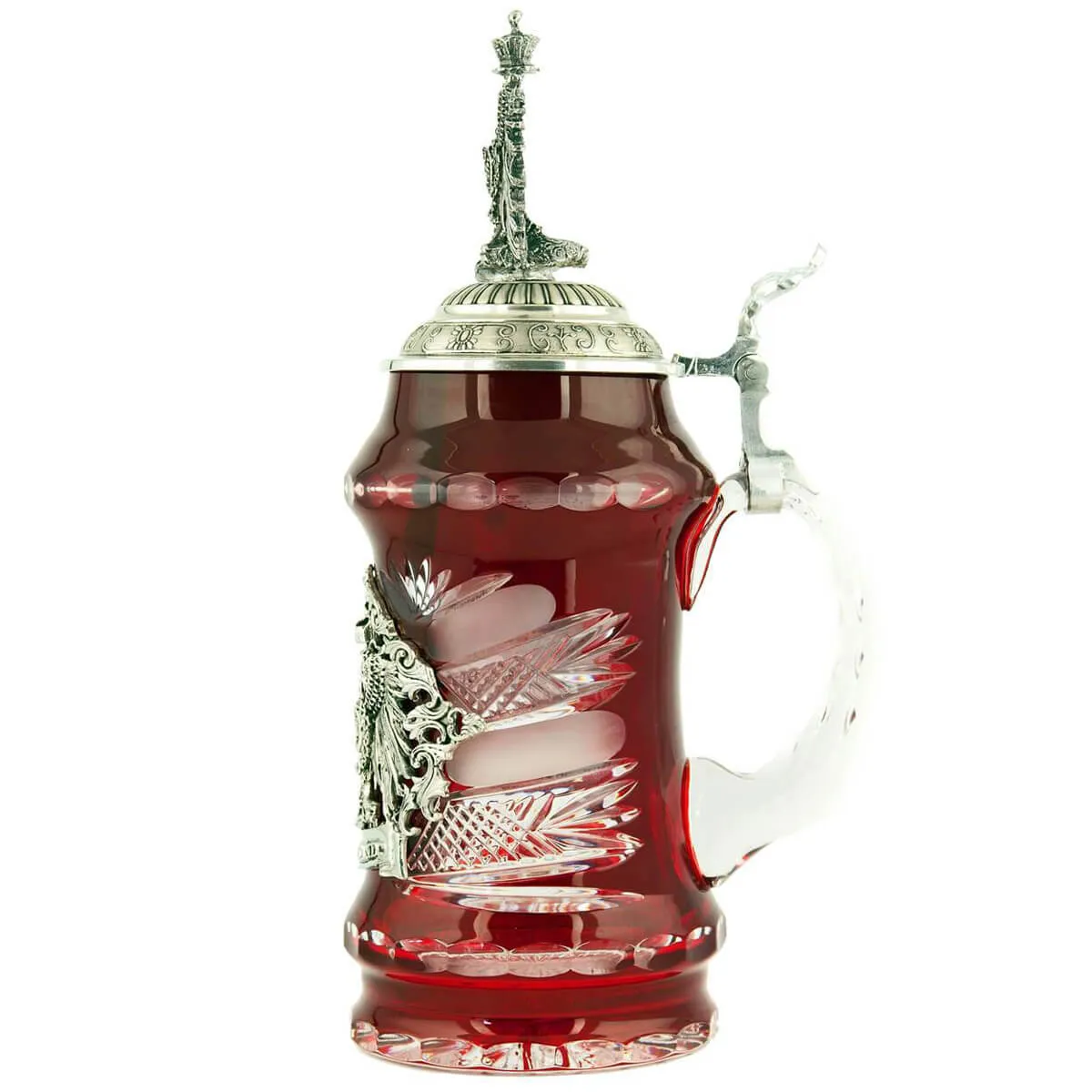 German Beer Stein - Lord of Crystal - Red .5L