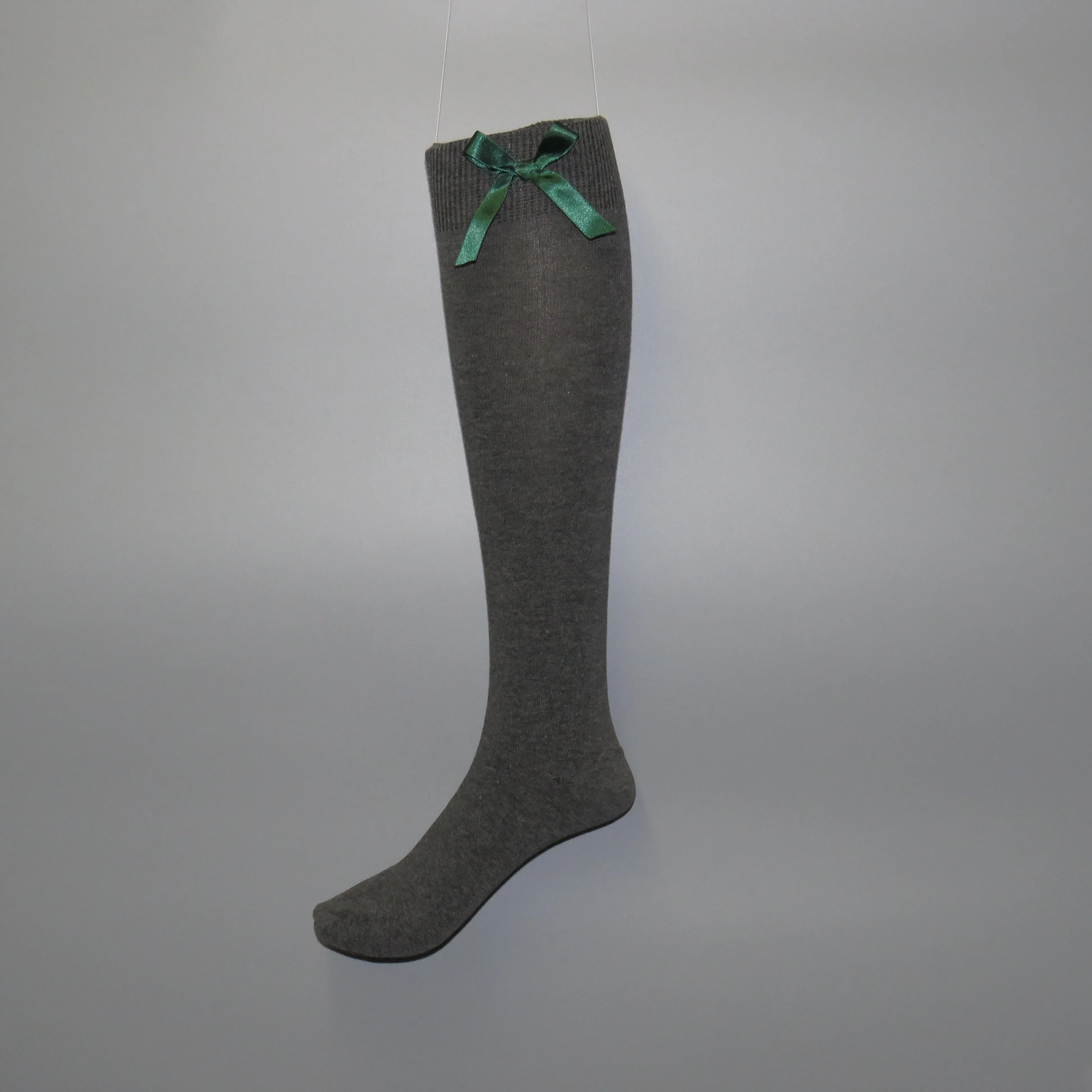 Girls knee-high school socks with contrast bow detail - Quality school uniforms at the School Clothing Company