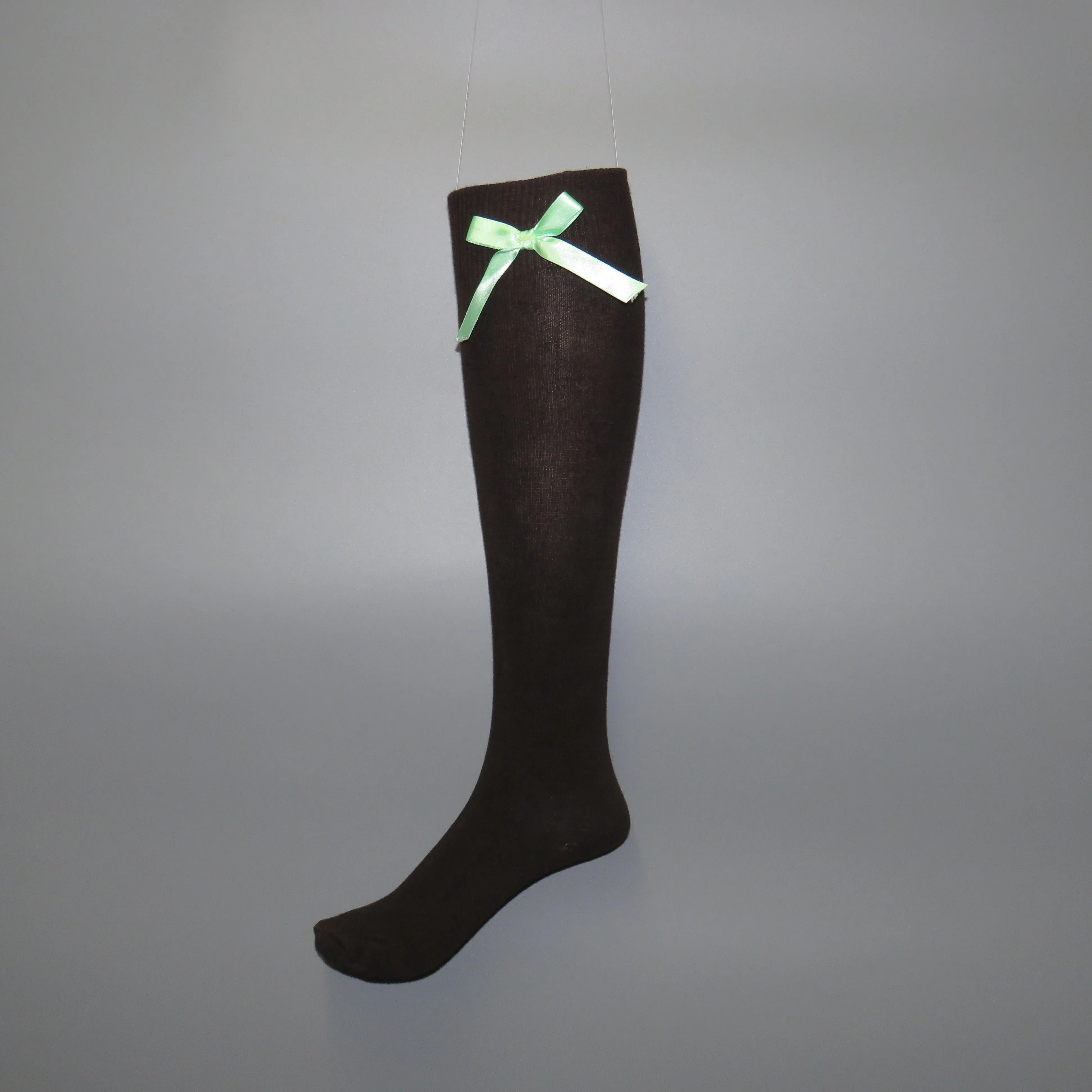 Girls knee-high school socks with contrast bow detail - Quality school uniforms at the School Clothing Company