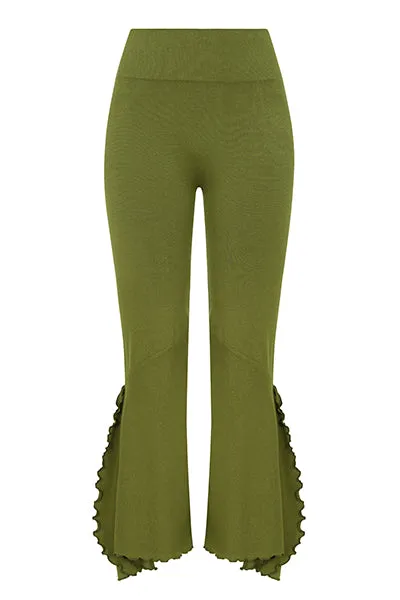 Go with the Flow Leggings- Olive