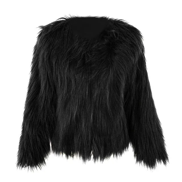 Hair - Like Fur Overcoat