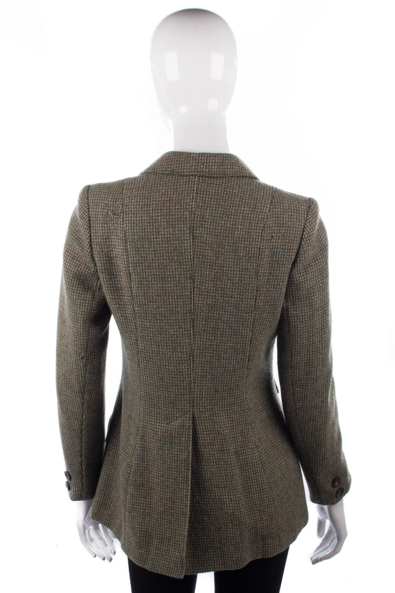 Harella Riding Jacket Wool Green UK Size 10