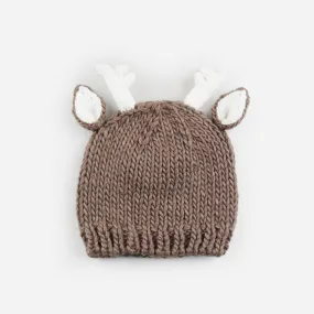 Hartley Deer Tan Knit Hat