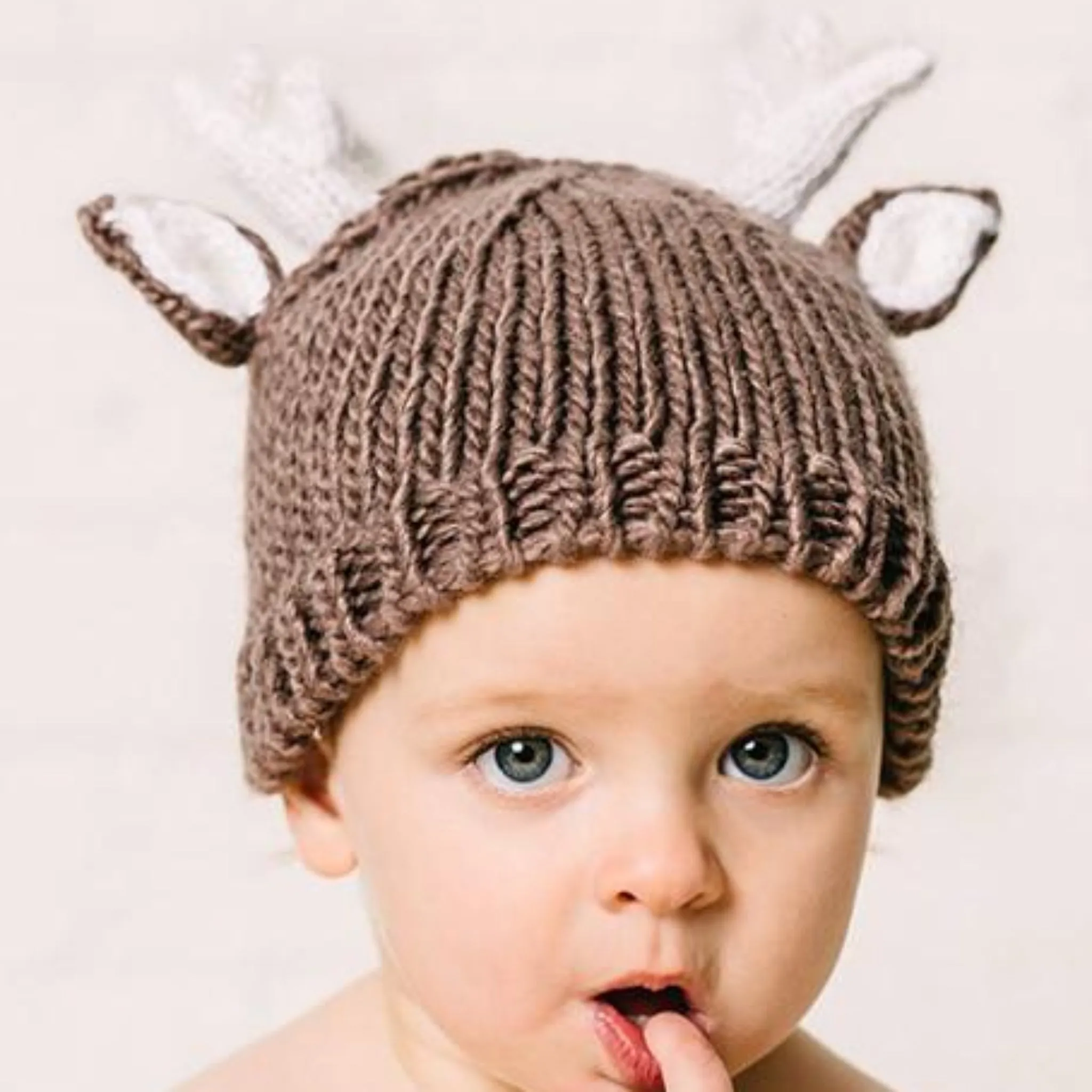 Hartley Deer Tan Knit Hat