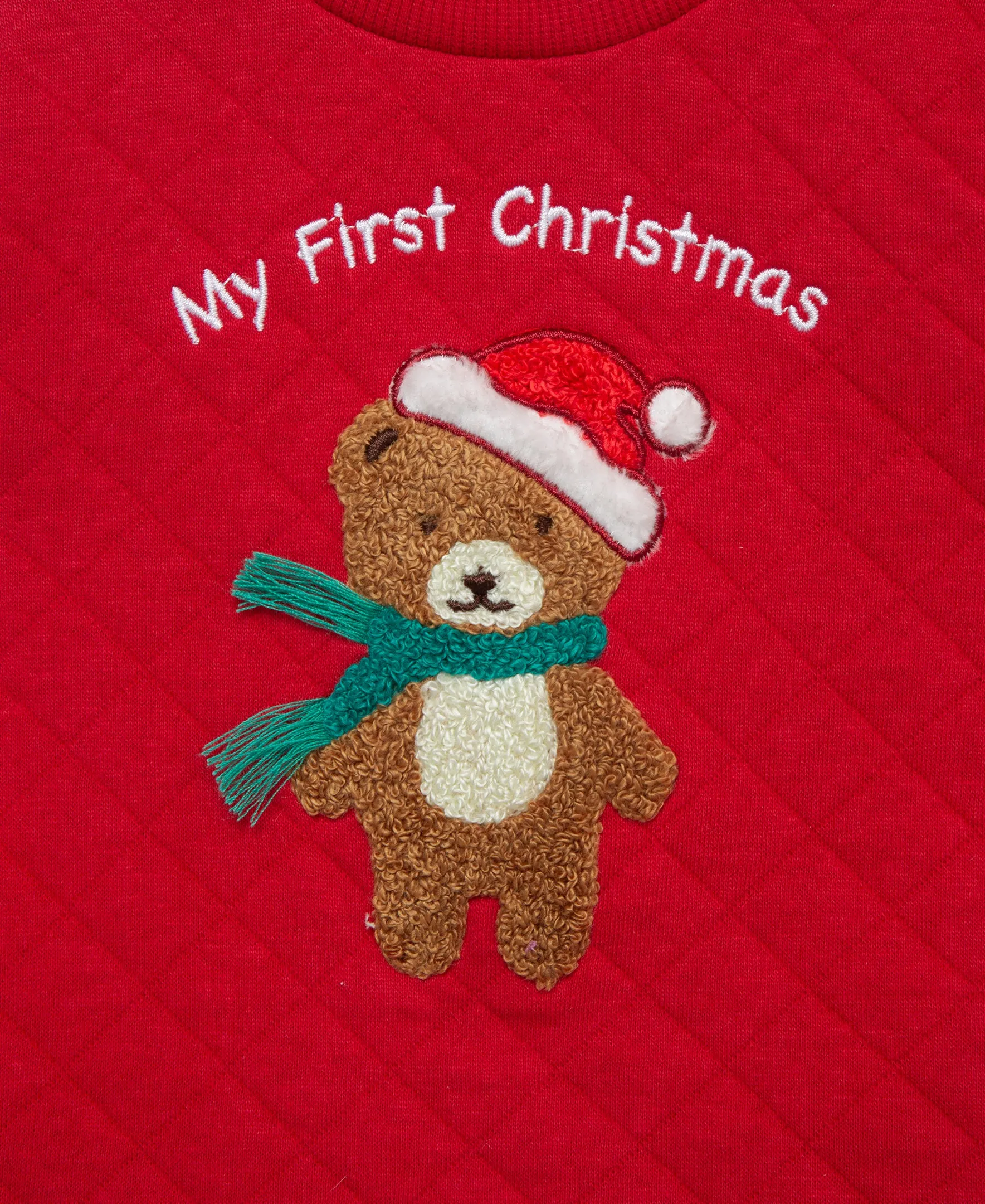 Holiday Bear Quilted Jogger Set