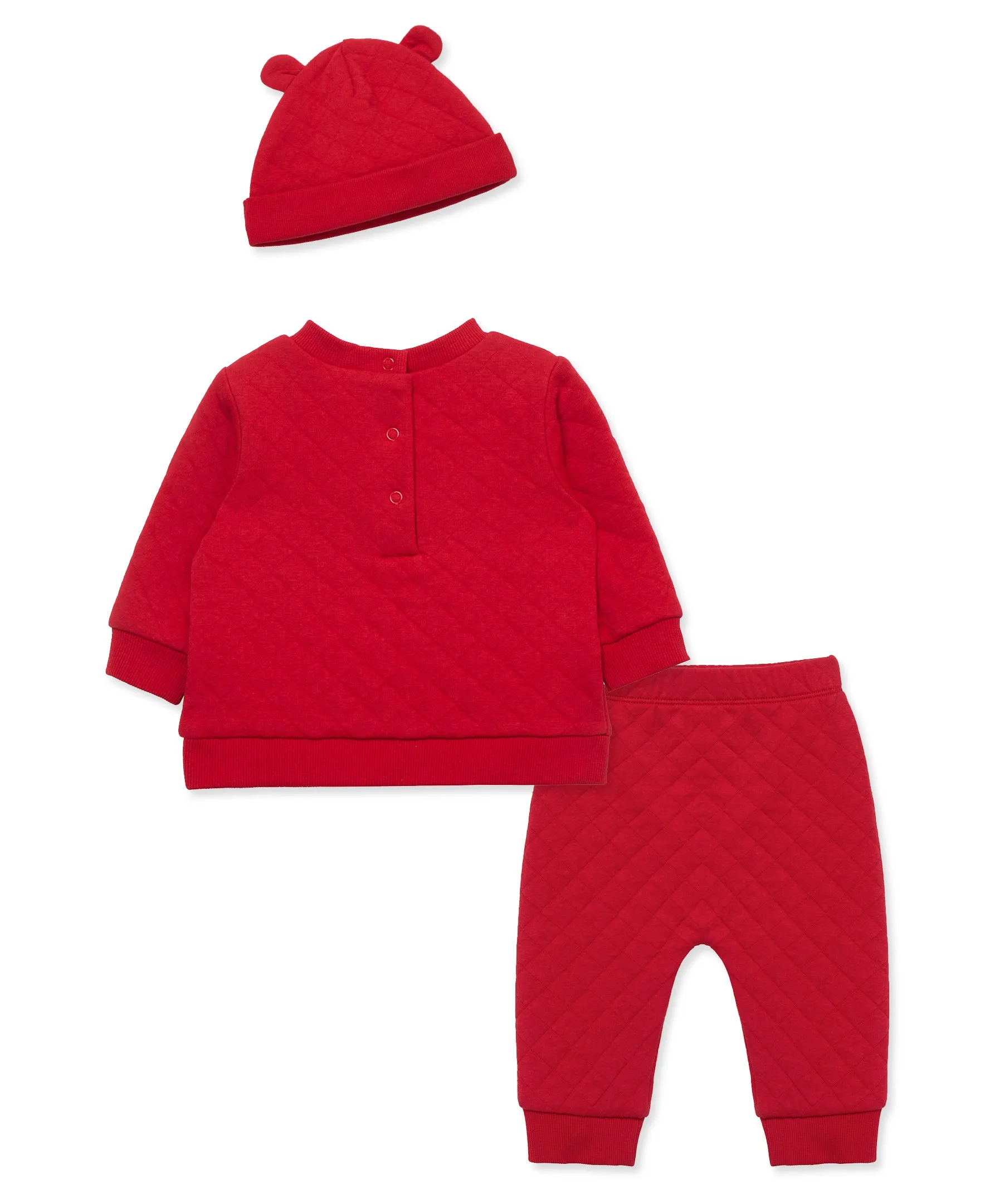 Holiday Bear Quilted Jogger Set