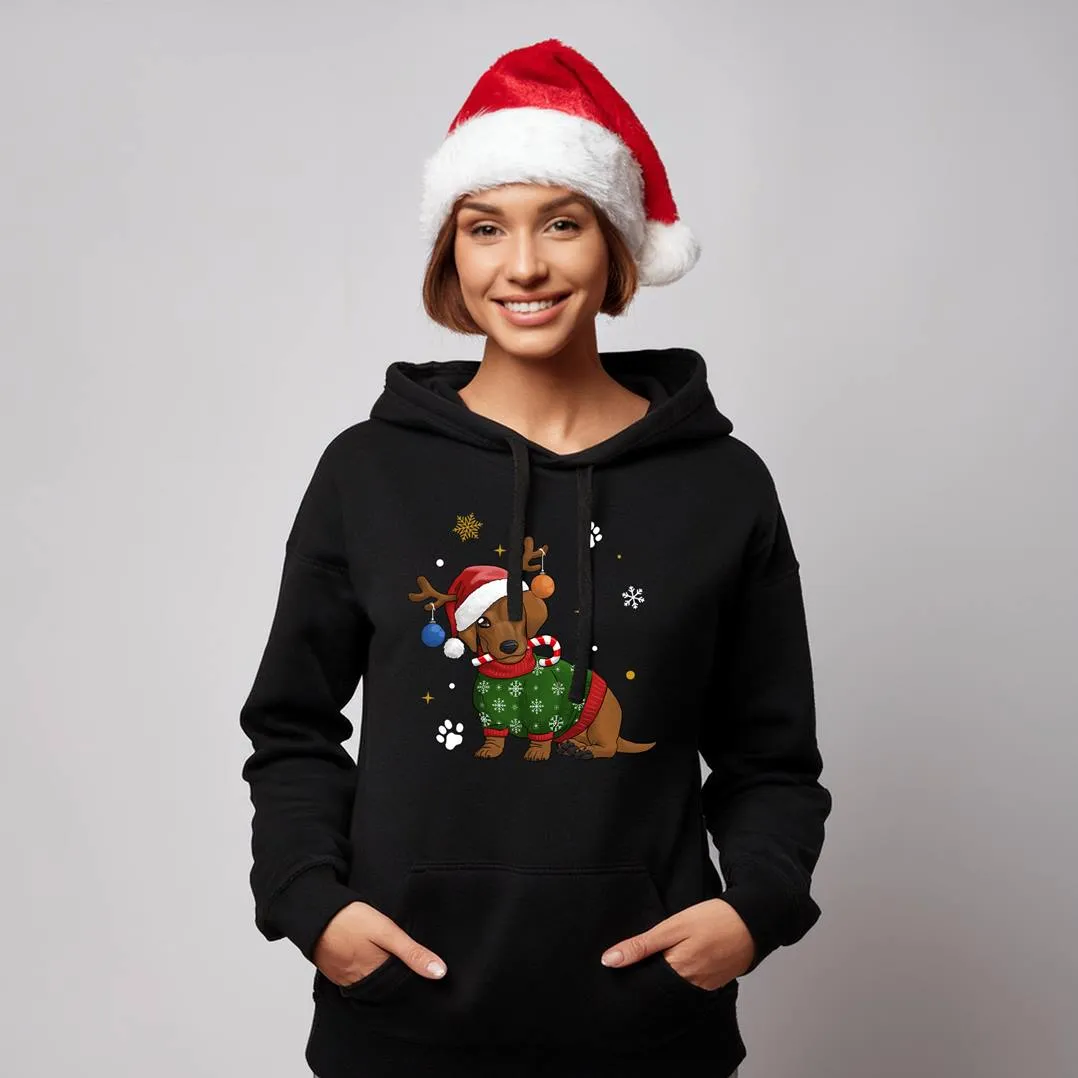 Hoodie - Dackel (Weihnachten)