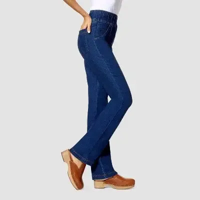 Hue Studio Women's Mid Rise Slim Bootcut Full Leggings Year Round