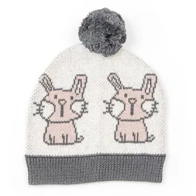 Indus Design Belle Bunny or Henry Bear Baby Cotton Knit Hat Beanie