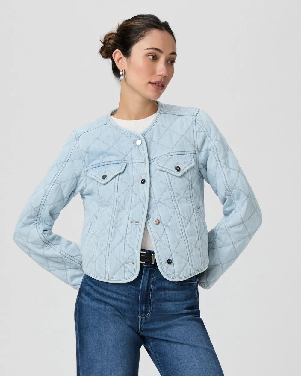 JAYLA CROP QUILTED JACKET 110824