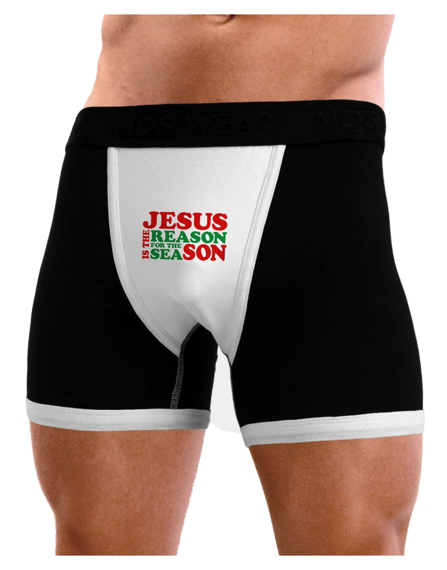 Jesus is the Reason for the Season Christmas Mens Boxer Brief Underwear