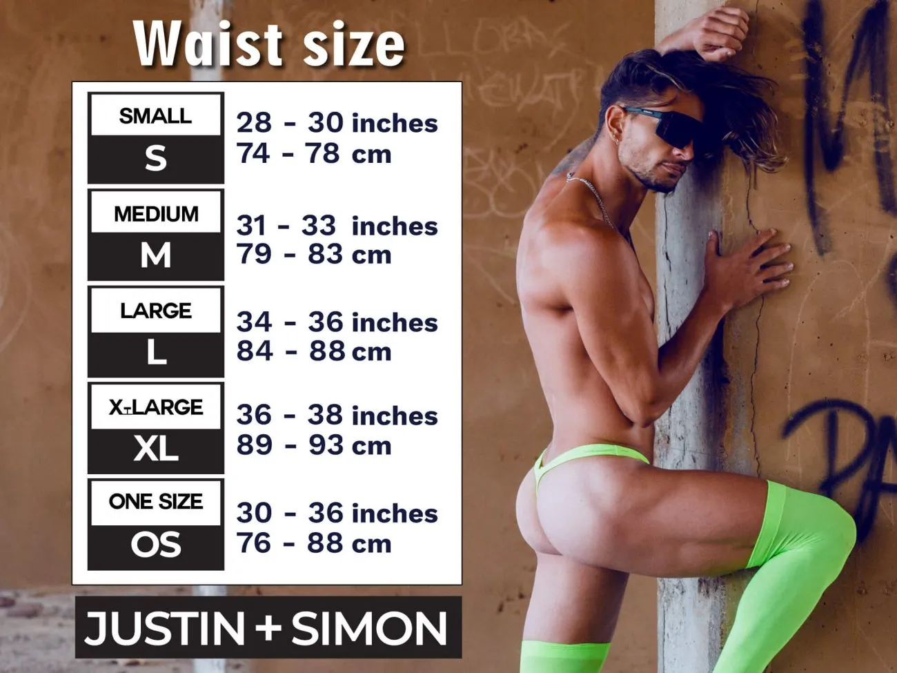 JUSTIN SIMON XSJBU02 Bulge Thongs Color Metal Green