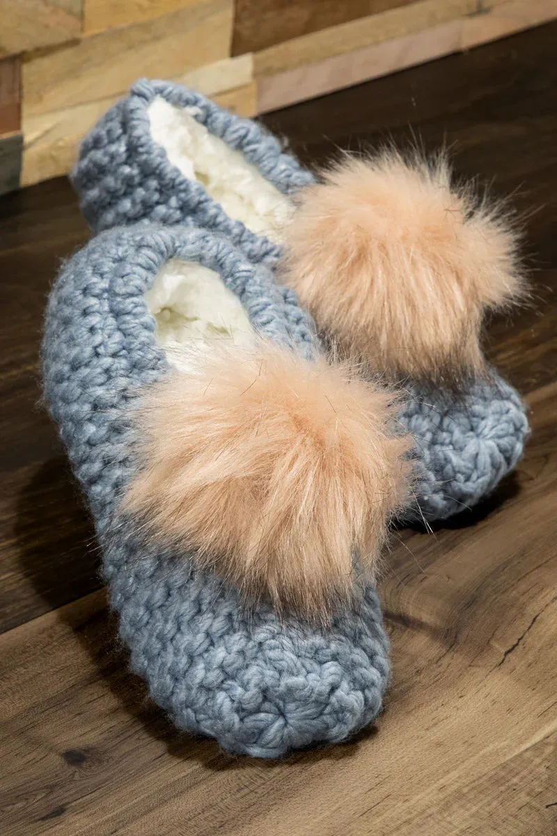 Knitted Slippers Western Design