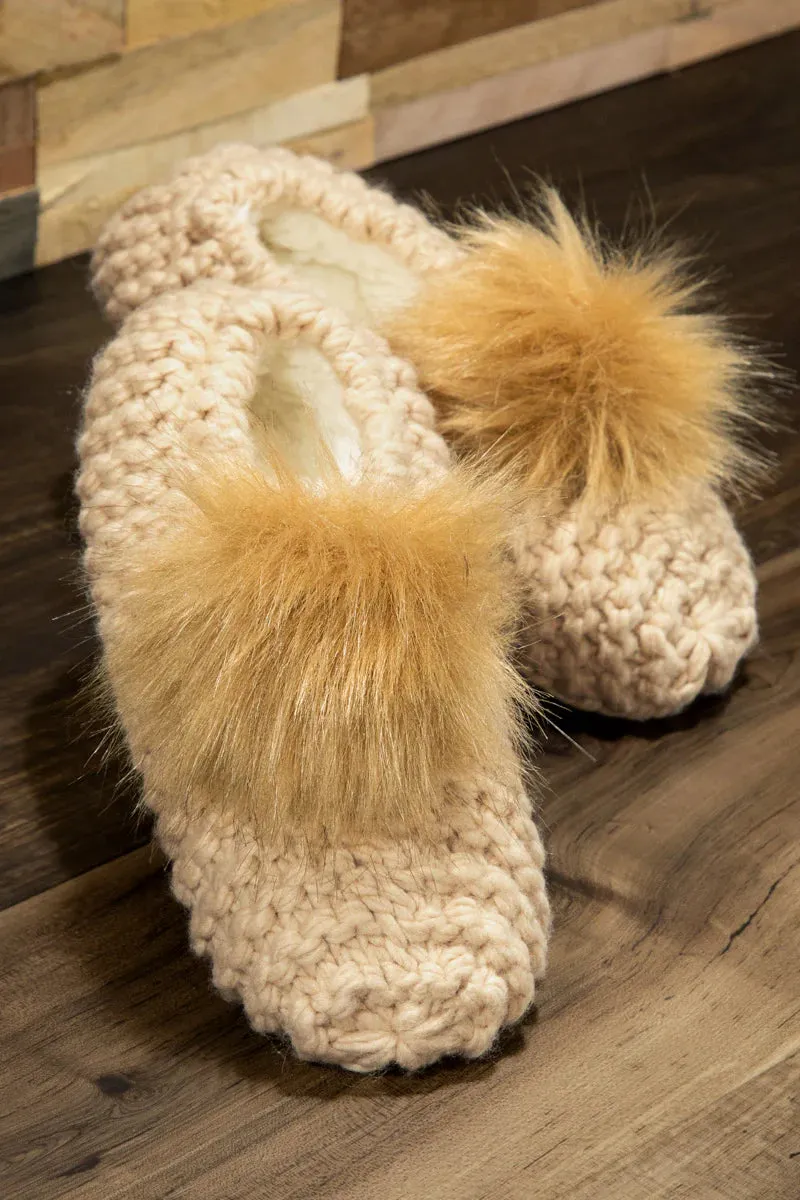 Knitted Slippers Western Design