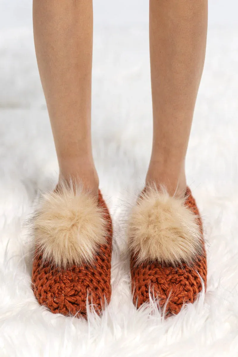 Knitted Slippers Western Design