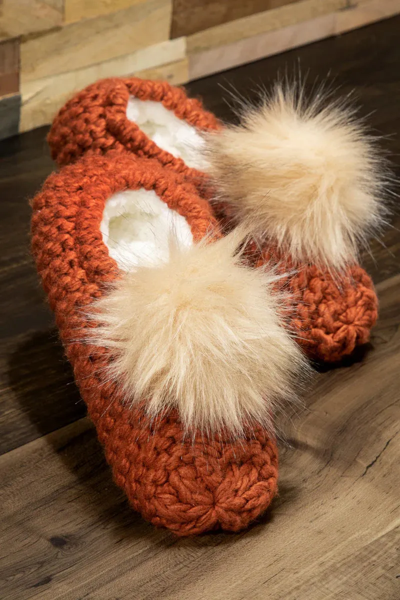 Knitted Slippers Western Design