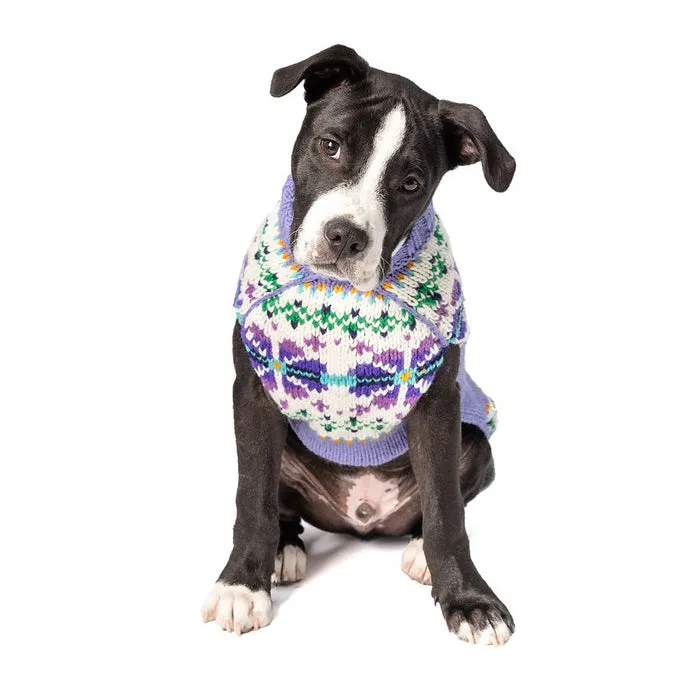 Lavender Flowers Dog Sweater