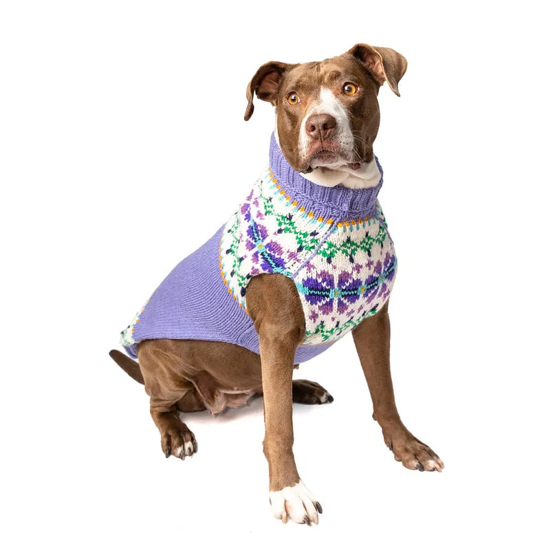 Lavender Flowers Dog Sweater