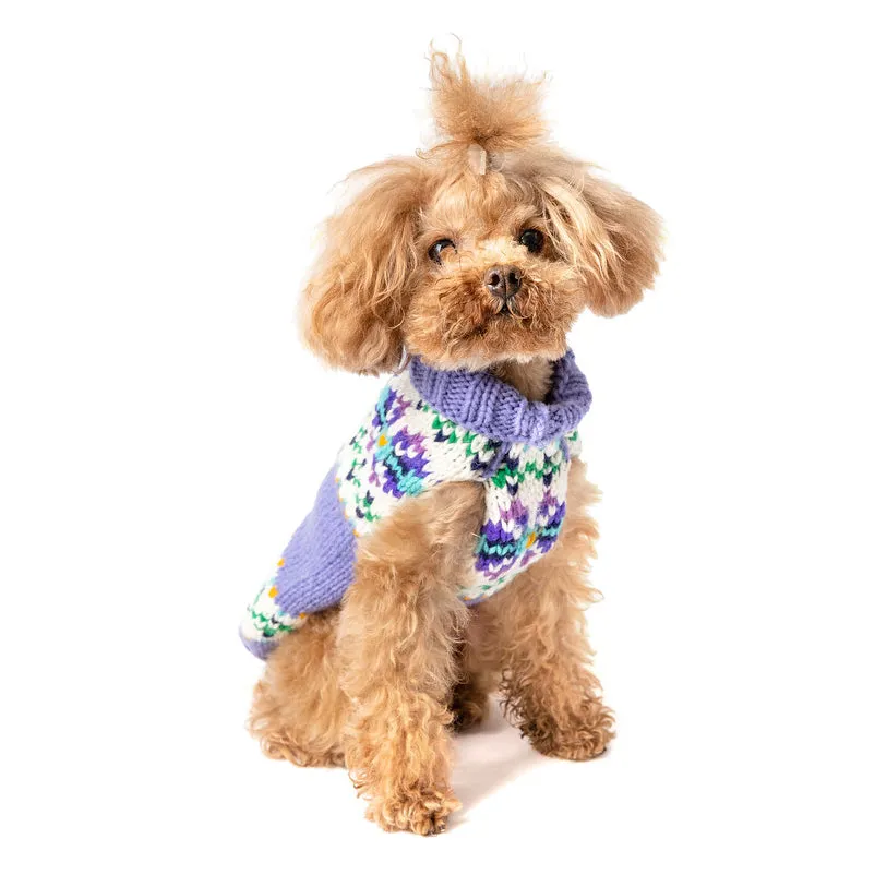 Lavender Flowers Dog Sweater