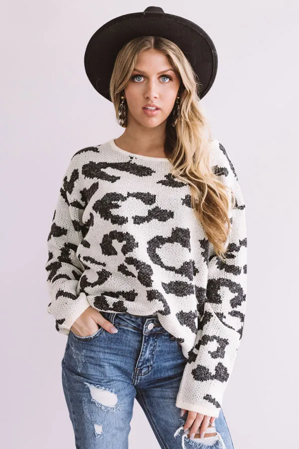 Leaves On Broadway Leopard Sweater