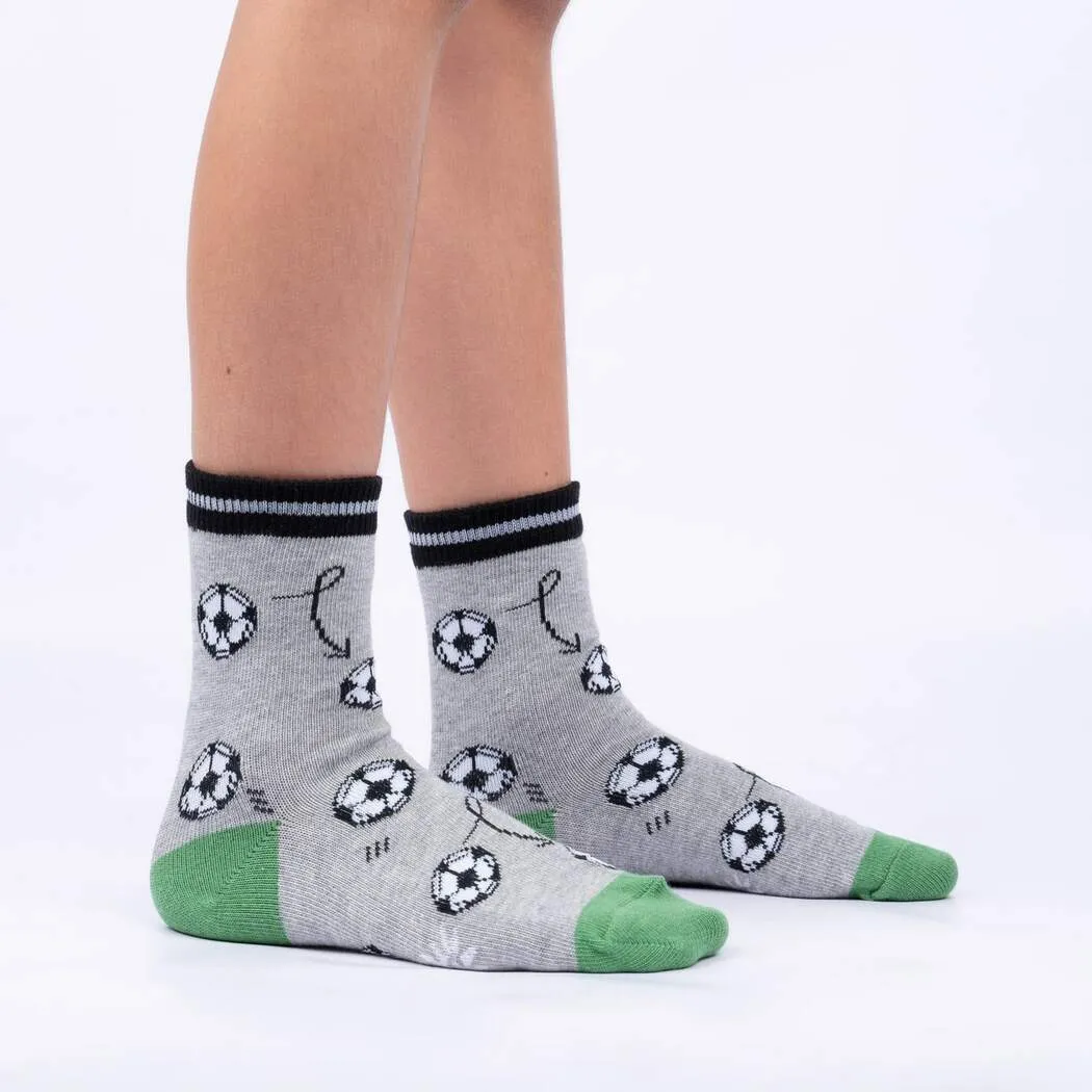 Let's Kick It! Kids Crew Socks - 3 Pack