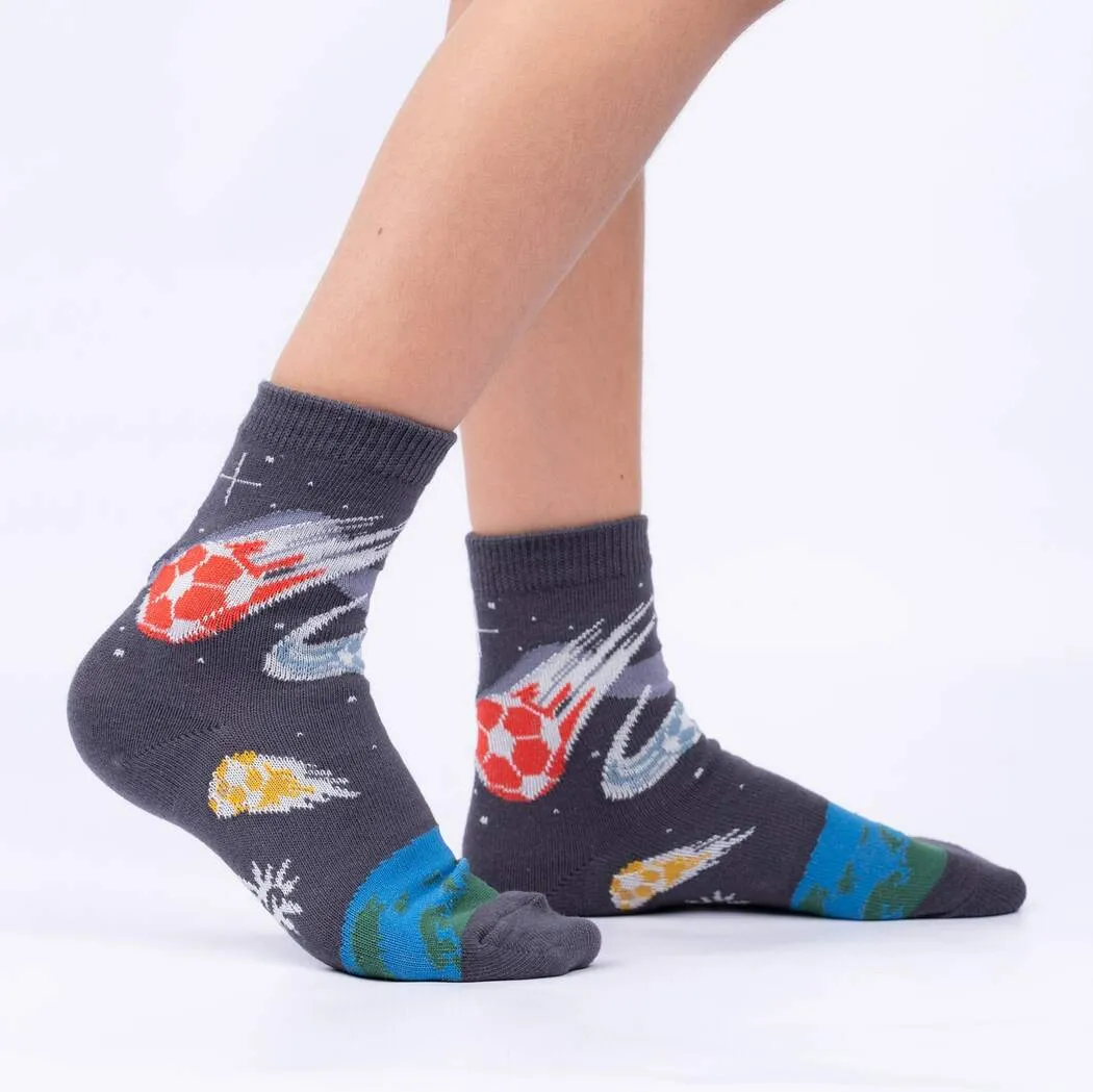 Let's Kick It! Kids Crew Socks - 3 Pack