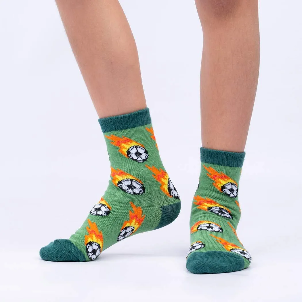 Let's Kick It! Kids Crew Socks - 3 Pack