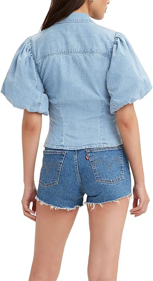 Levi's Women's Roxy Bubble Sleeve Denim Shirt