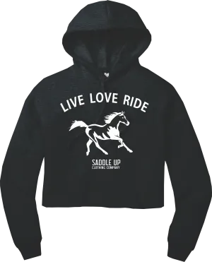 Live Love Ride Cozy Crop Hoodie