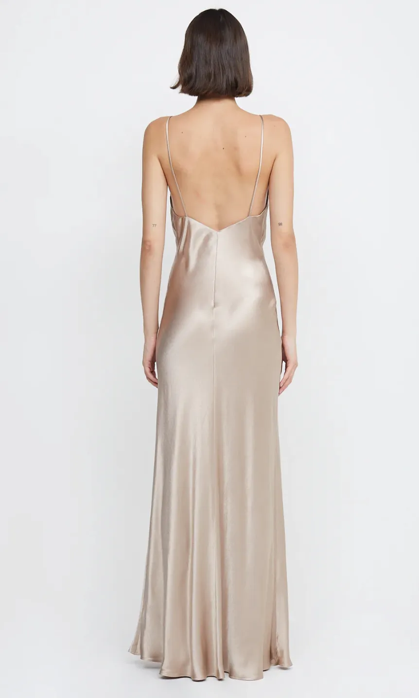 Lorelai V Maxi Dress - Smoke Taupe