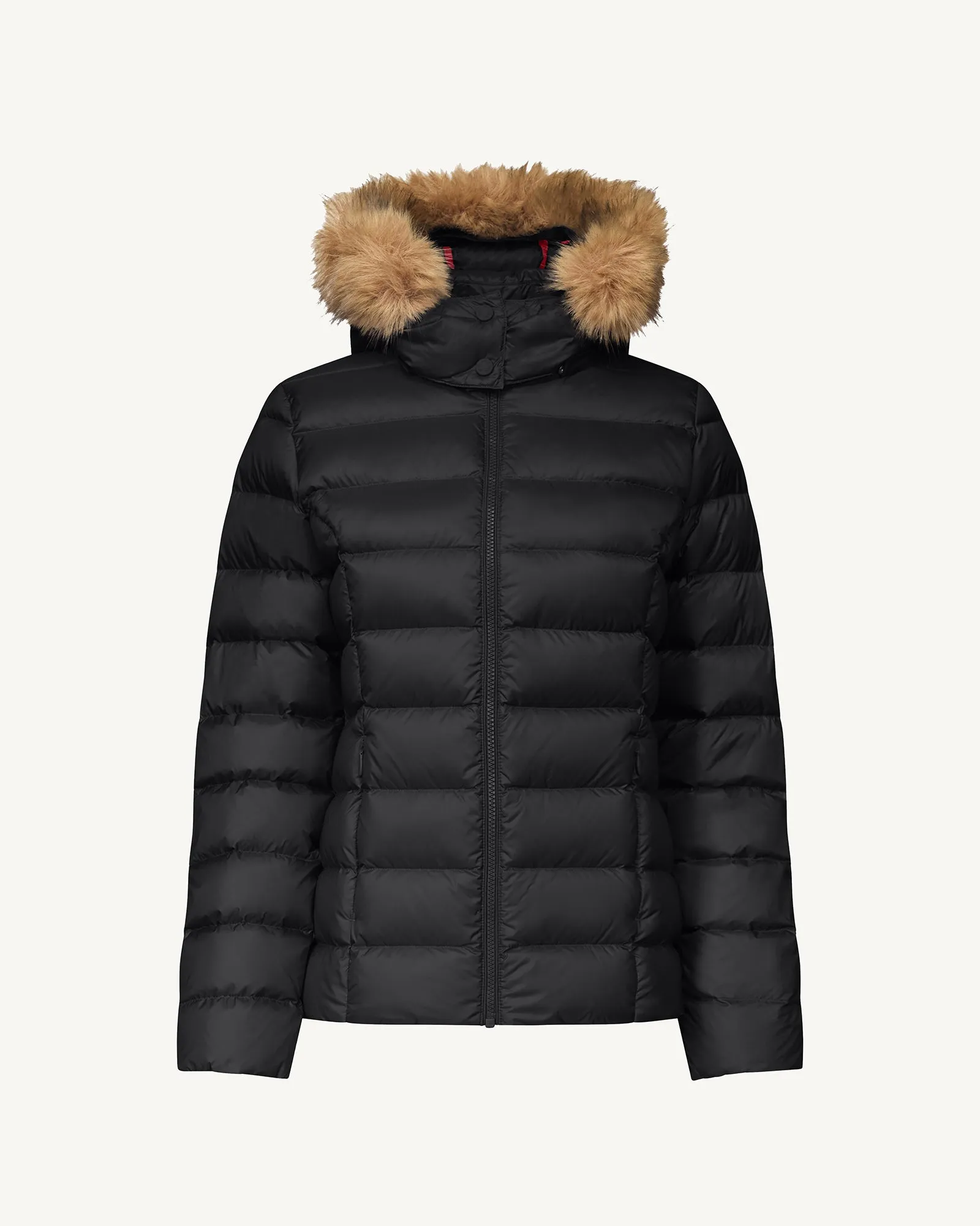 Luxe Extreme Cold hooded down jacket Black